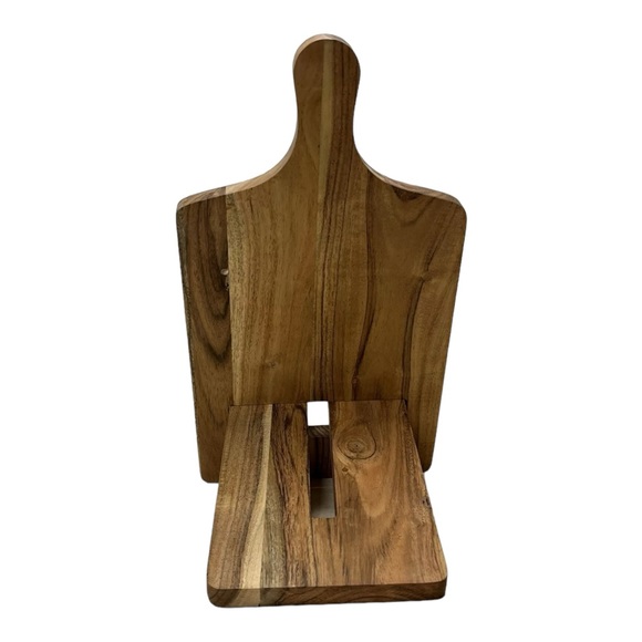 Crofton Recipe Stand Cookbook Tablet Holder Acacia Wooden Aldi Exclusive - Picture 1 of 11